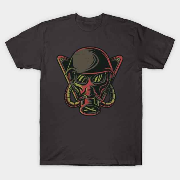 gas mask steampunk T-Shirt by MrKovach